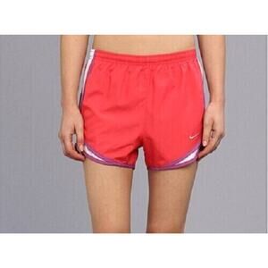 Nike Tempo Running Short Womens S Small Geranium White Dri FIT Lightweight *READ